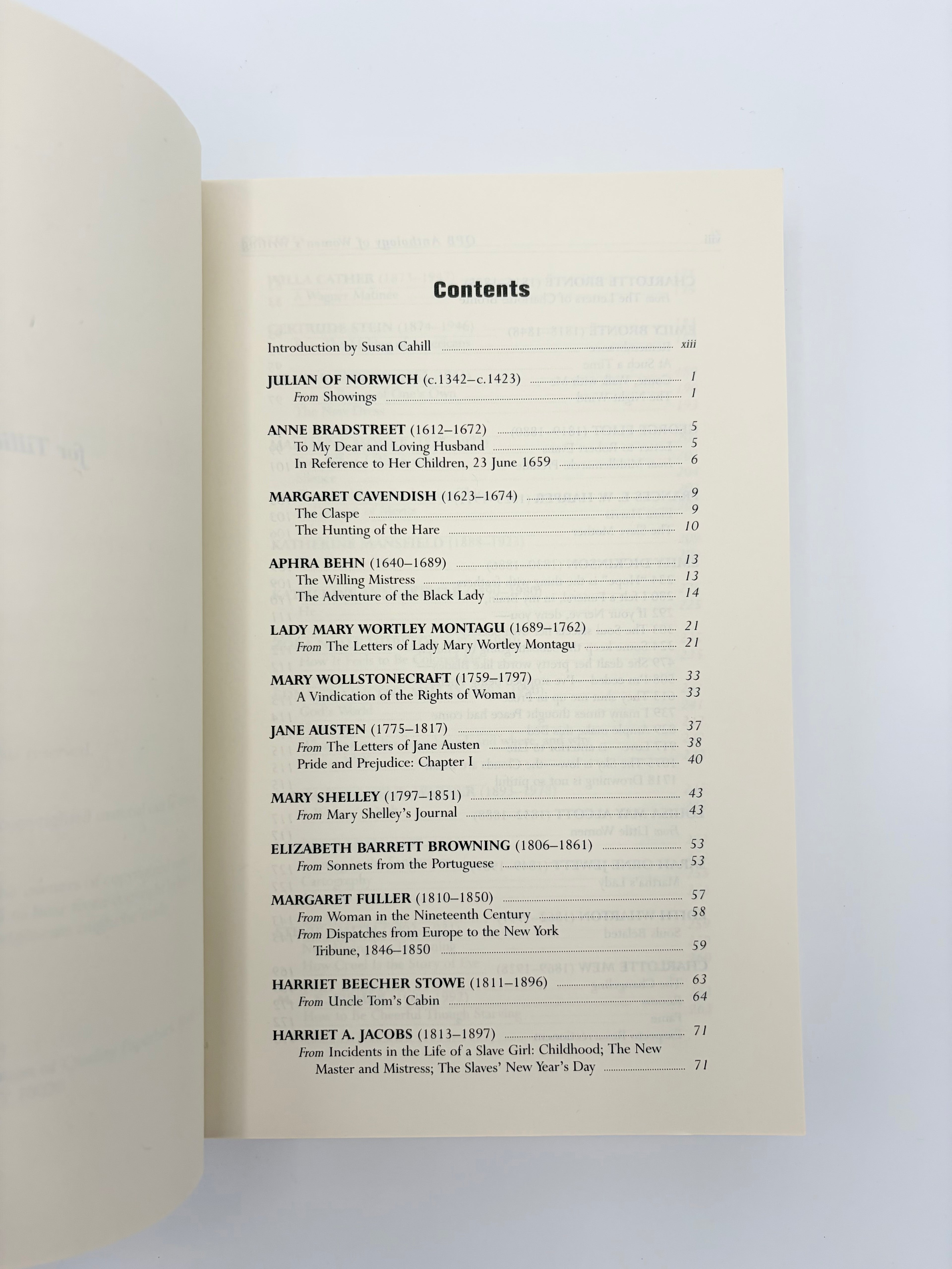 QPB Anthology of Women's Writing edited by Susan Cahill