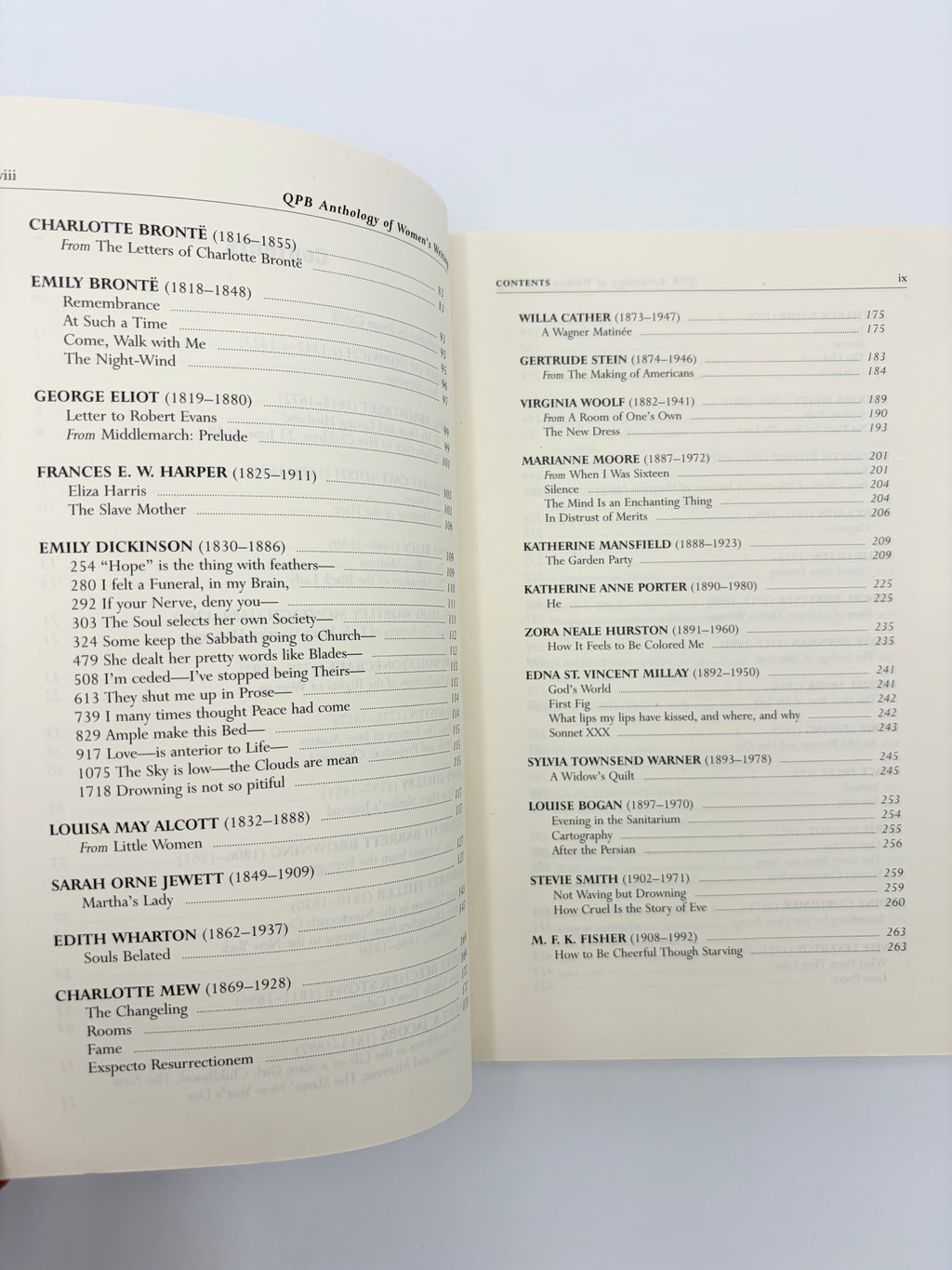 QPB Anthology of Women's Writing edited by Susan Cahill
