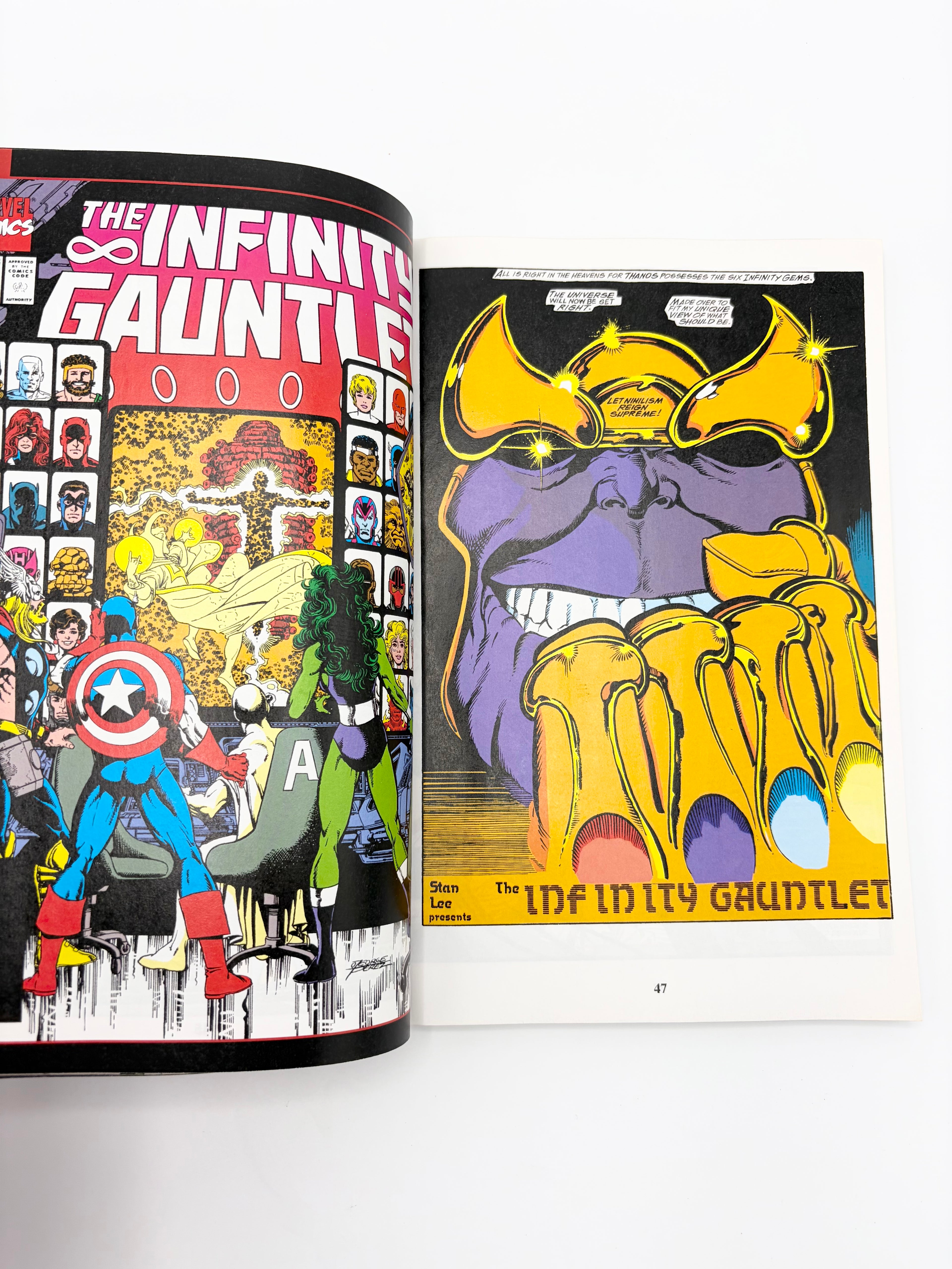 The Infinity Gauntlet by Jim Starlin, George Pérez, and Ron Lim