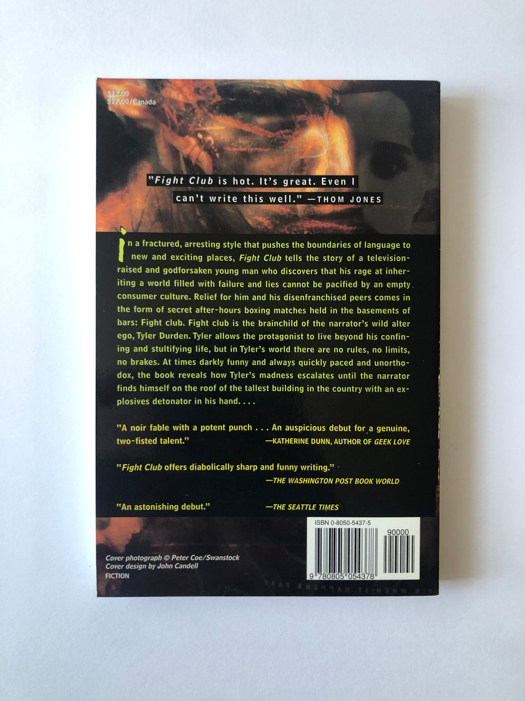 Fight Club by Chuck Palahniuk