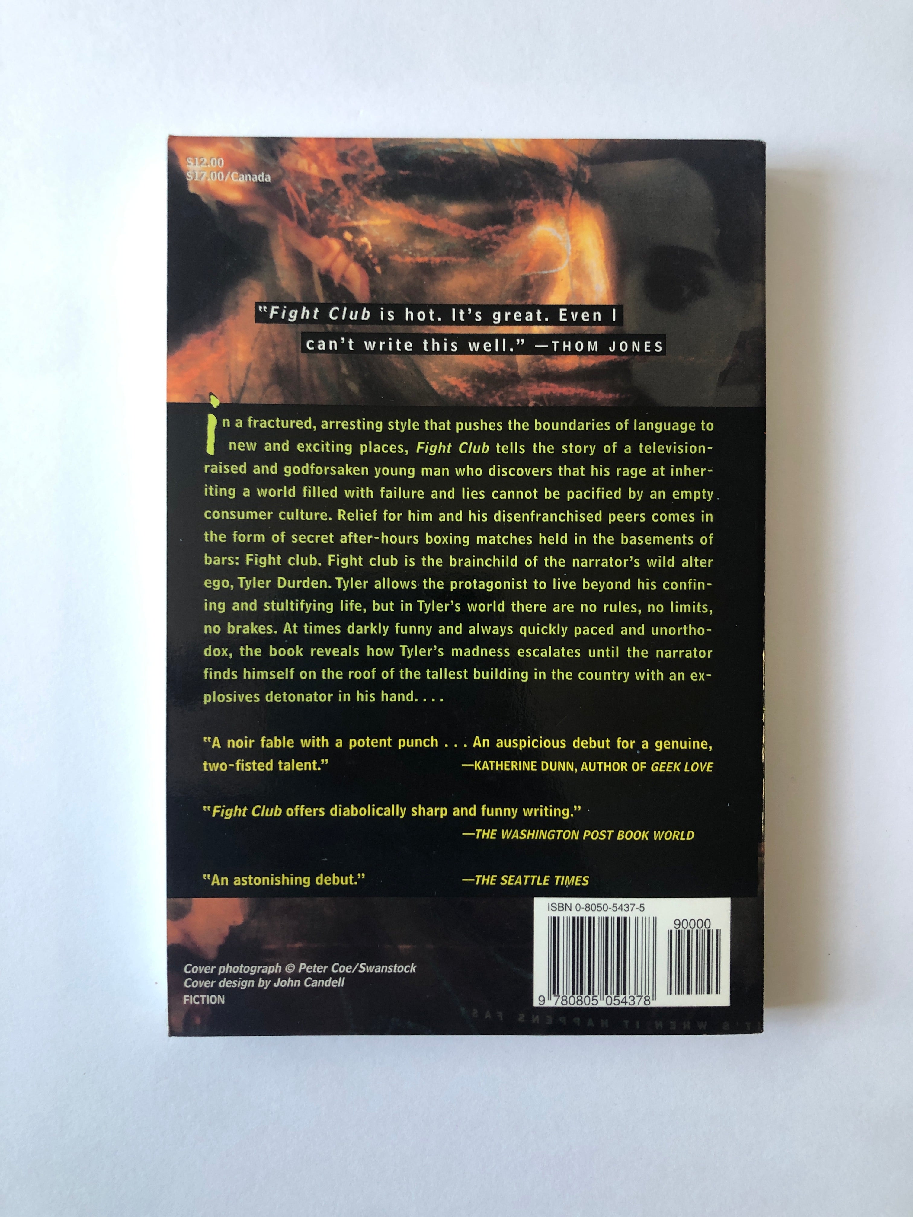 Fight Club by Chuck Palahniuk