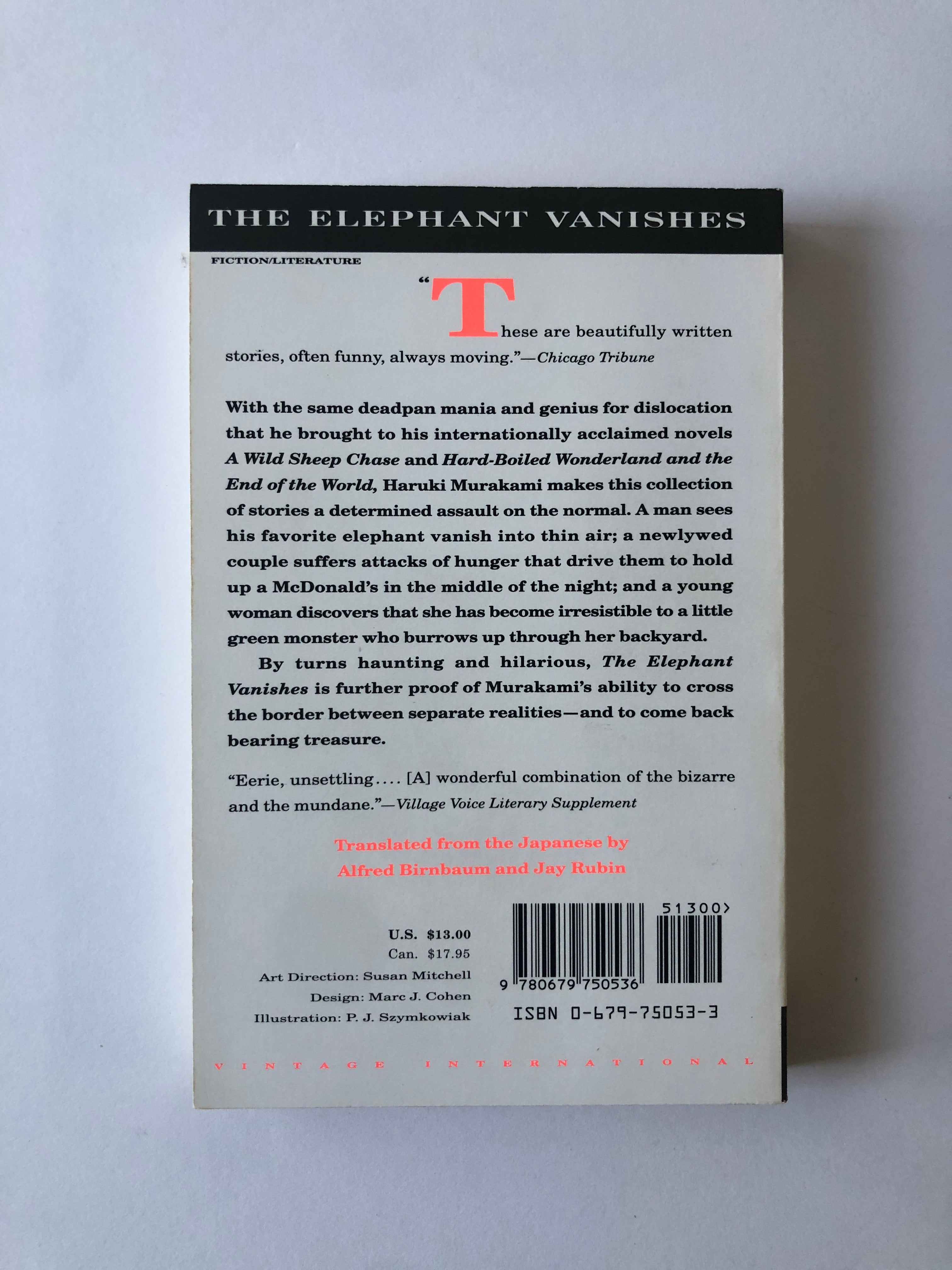 The Elephant Vanishes by Haruki Murakami